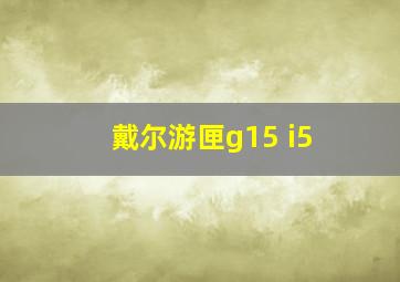 戴尔游匣g15 i5